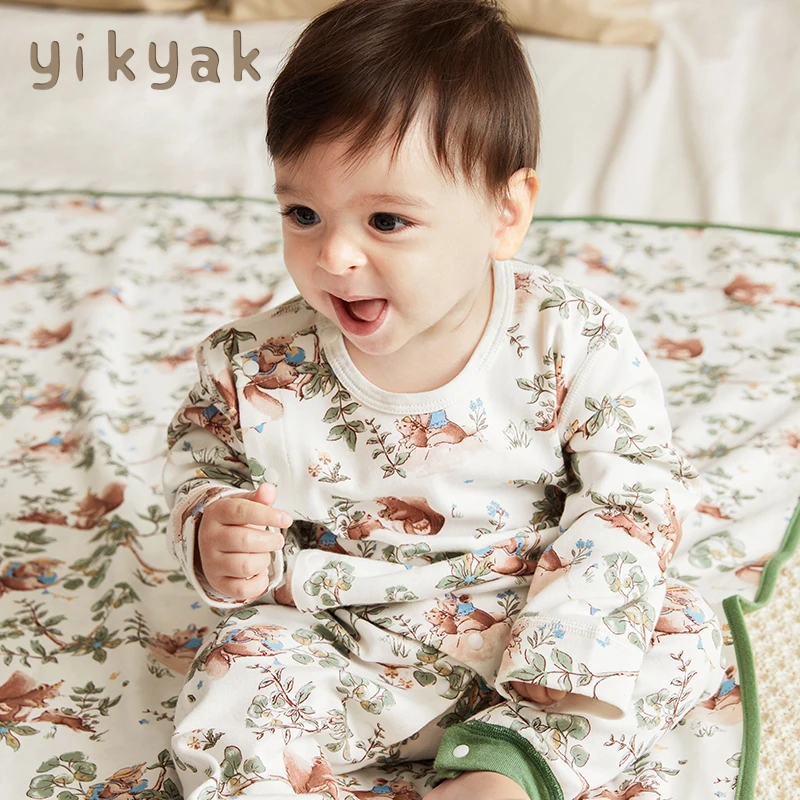 yikyak婴幼儿连体衣爬服哈衣宝宝新生儿