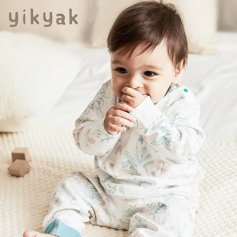 yikyak儿童家居服内衣套装宝宝长袖睡衣全棉