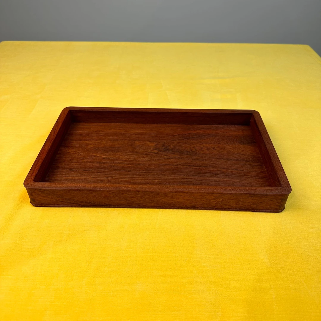 缅甸花梨茶盘木托盘盘子长方形家用大号干泡木制红木收纳盘木盘