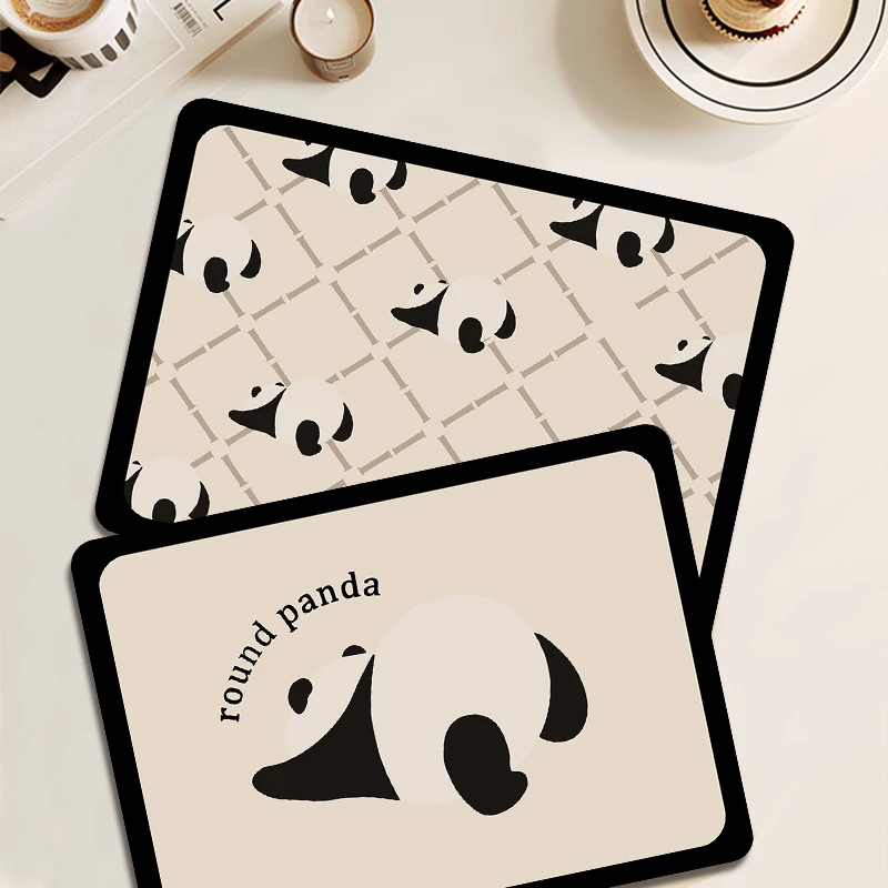 【两只羊】升级皮纹布潘达简约吸水防滑家用厨房好打理网红沥水垫