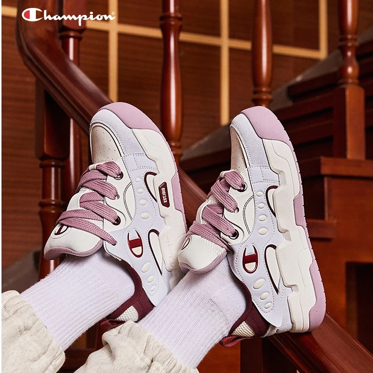 Champion冠军玩心面包鞋厚底板鞋秋冬新款休闲鞋女流光风24SST06