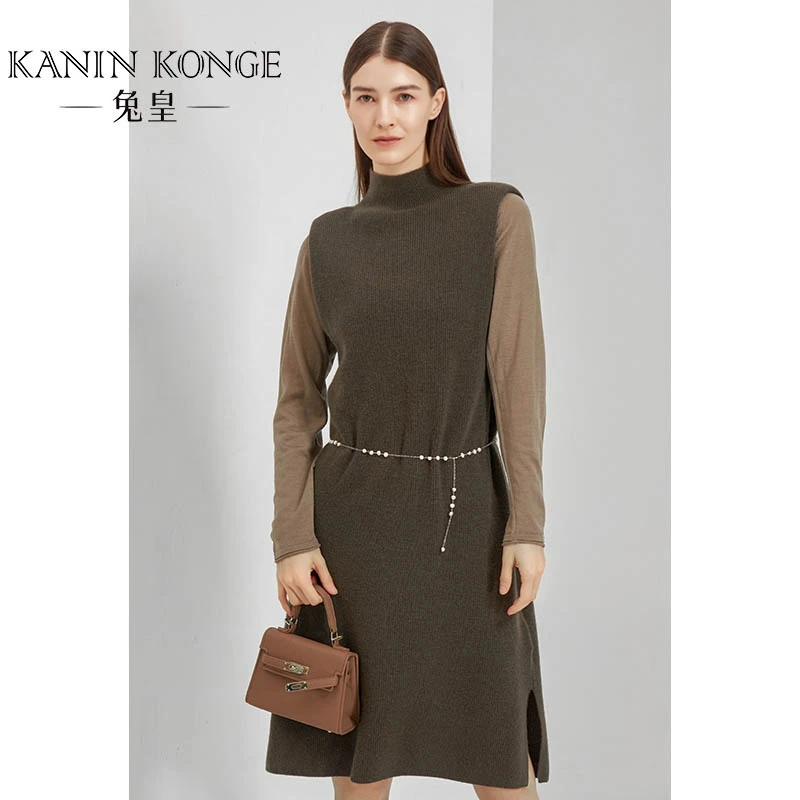 TUHUANG/兔皇显瘦百搭山羊绒气质女士加长背心ZBTH2DW218时尚