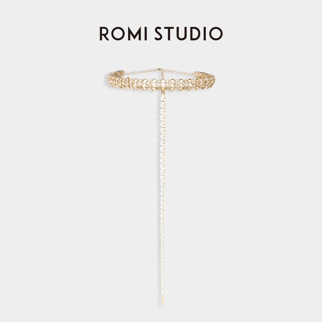 ROMI STUDIO“法式优雅”精致镂空项圈＋延长链项链23AWS040