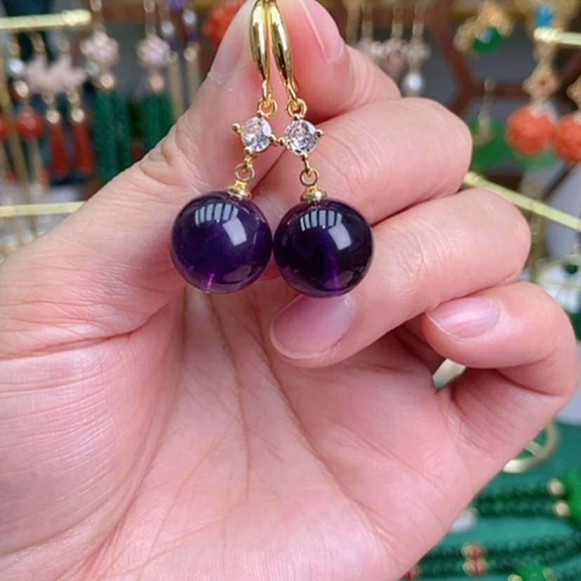 【闪购商品】玛瑙/玉髓耳钉合金