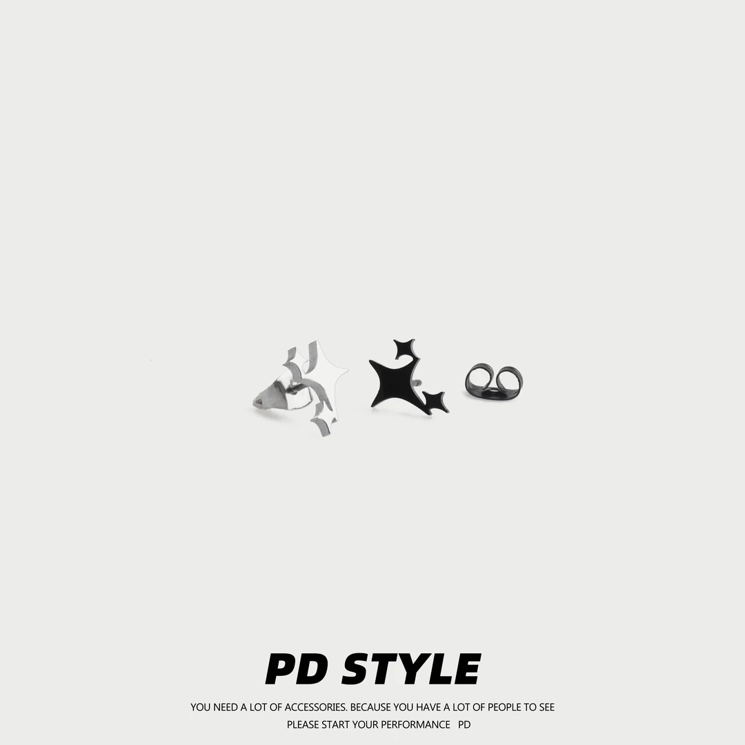 钛钢耳饰 PDSTYLE 点点繁星！精致钛钢耳钉不掉色小众设计男女生
