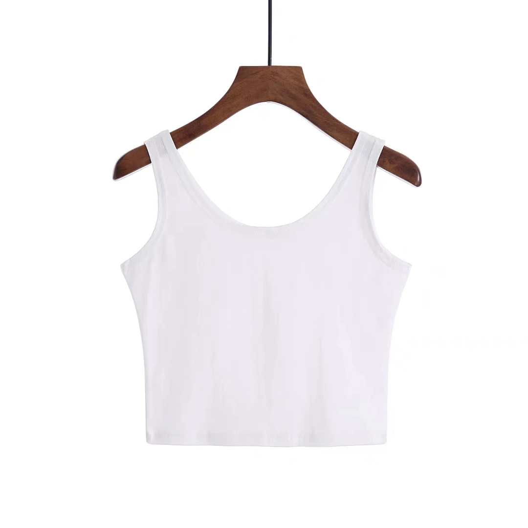 【现货】373大码胖mm运动吊带背心女外穿夏季显瘦无袖内搭打底t恤