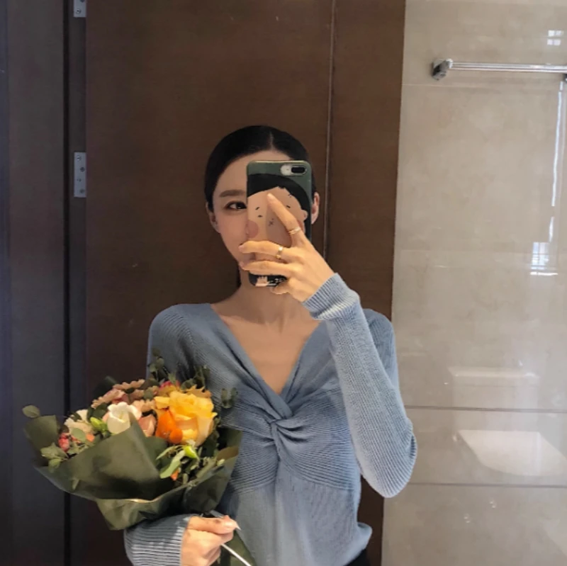 【现货】0005 胖mm设计感气质简约显瘦秋季休闲百搭辣妹小上衣