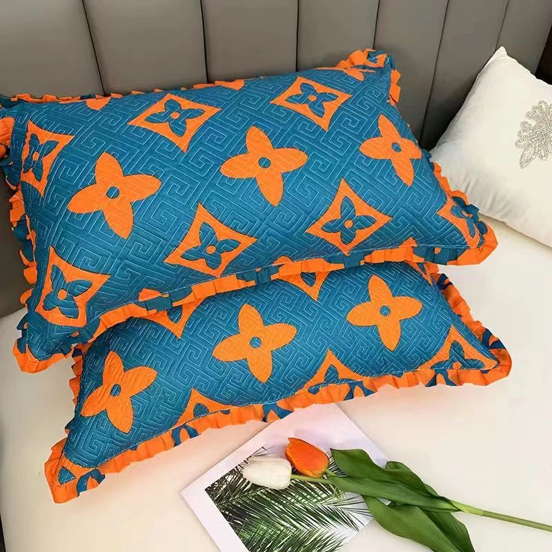 特种30*50网红枕套绗缝高档柔软夹棉加厚小清新卧室亲肤枕头套