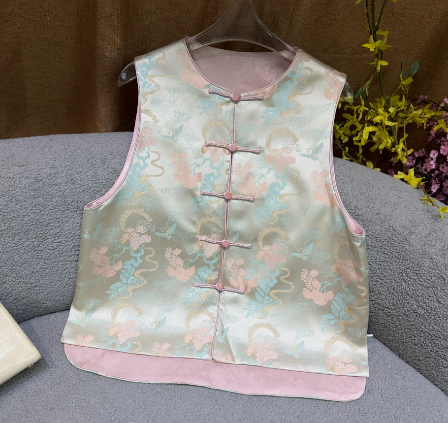 【SHANGLIU】JM2290新中式国风新款搭文艺无袖马甲（320）