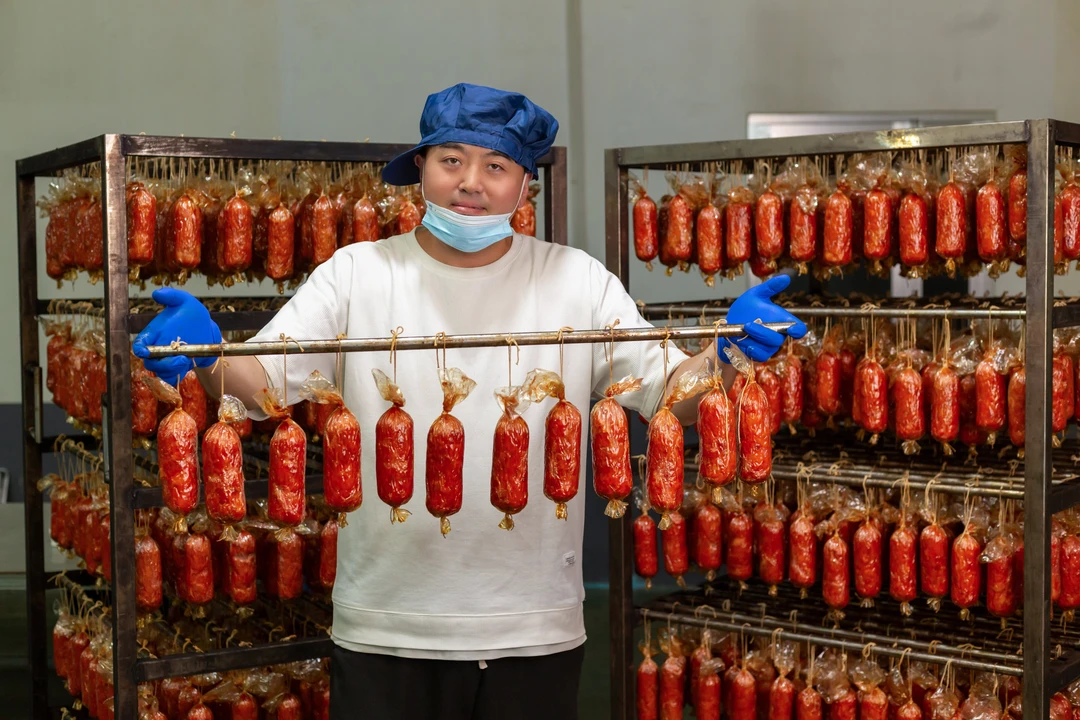 贾家沟大火腿5根包邮，每根300克，，开袋即食