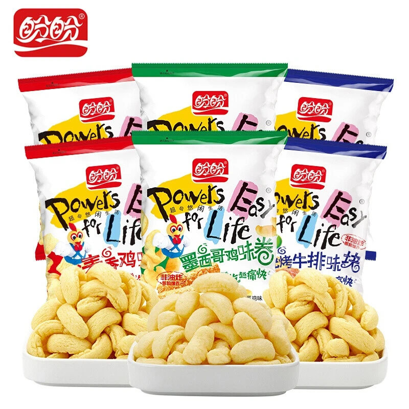 盼盼麦香鸡味块8g*25包膨化零食混合口味解馋办公室零食休闲食品