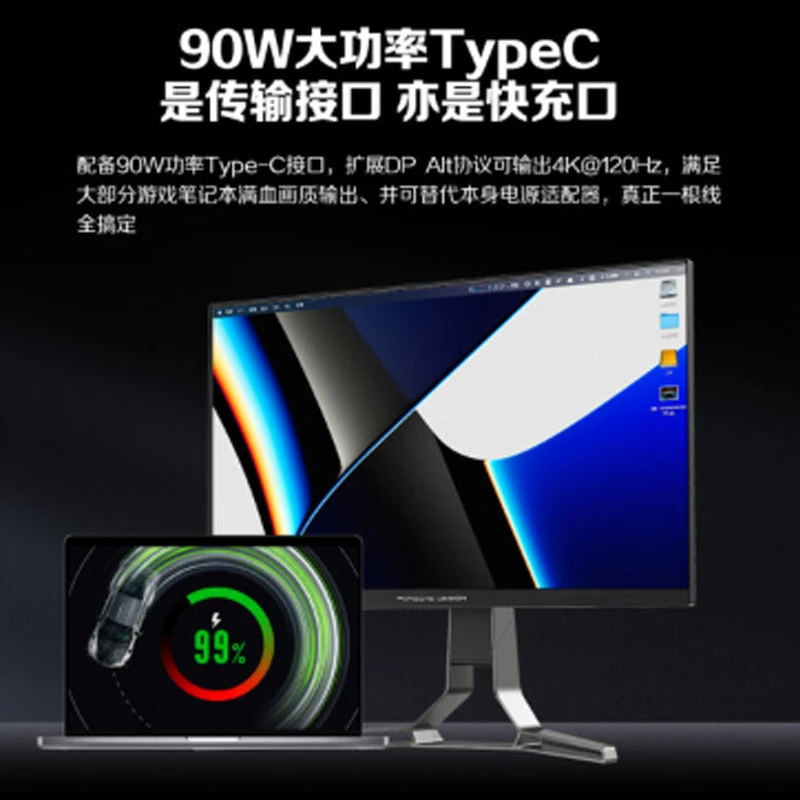 未使用 AOC 保时捷联名 PD32M 31.5MiniLED4K144HzHDR1400显示器