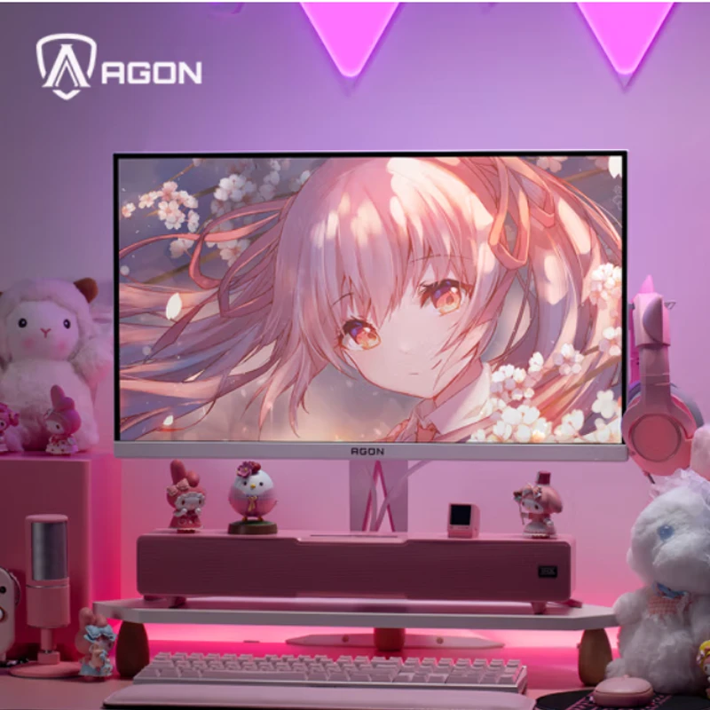 全新未使用 AOC AG 27英寸 2K170Hz IPS 1ms樱花粉显示器AG275QXR