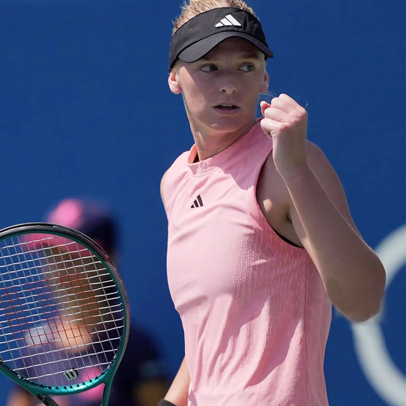 Adidas阿迪达斯网球背心女款大满贯美网王欣瑜运动短袖速干IT4690