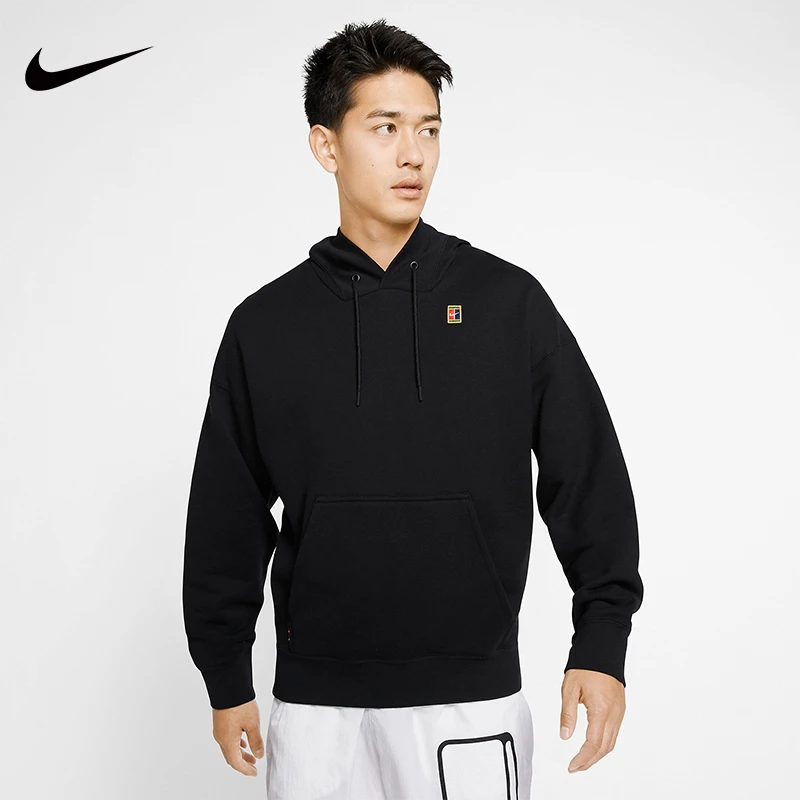 Nike耐克网球男子秋冬卫衣连帽长袖套头衫休闲健身运动BV0761-010