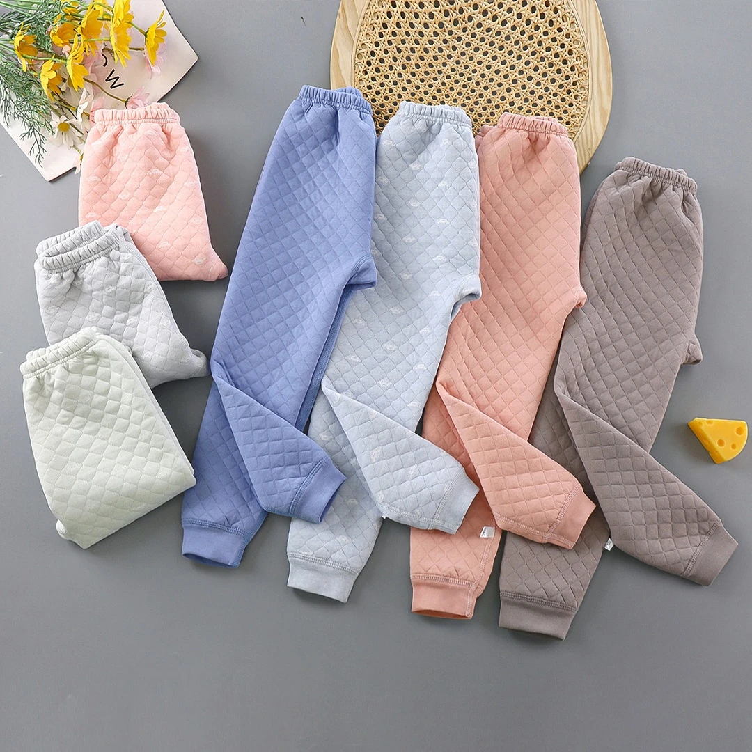 豆皮猫中大童加厚保暖裤儿童全棉冬季厚秋裤宝宝内穿打底裤