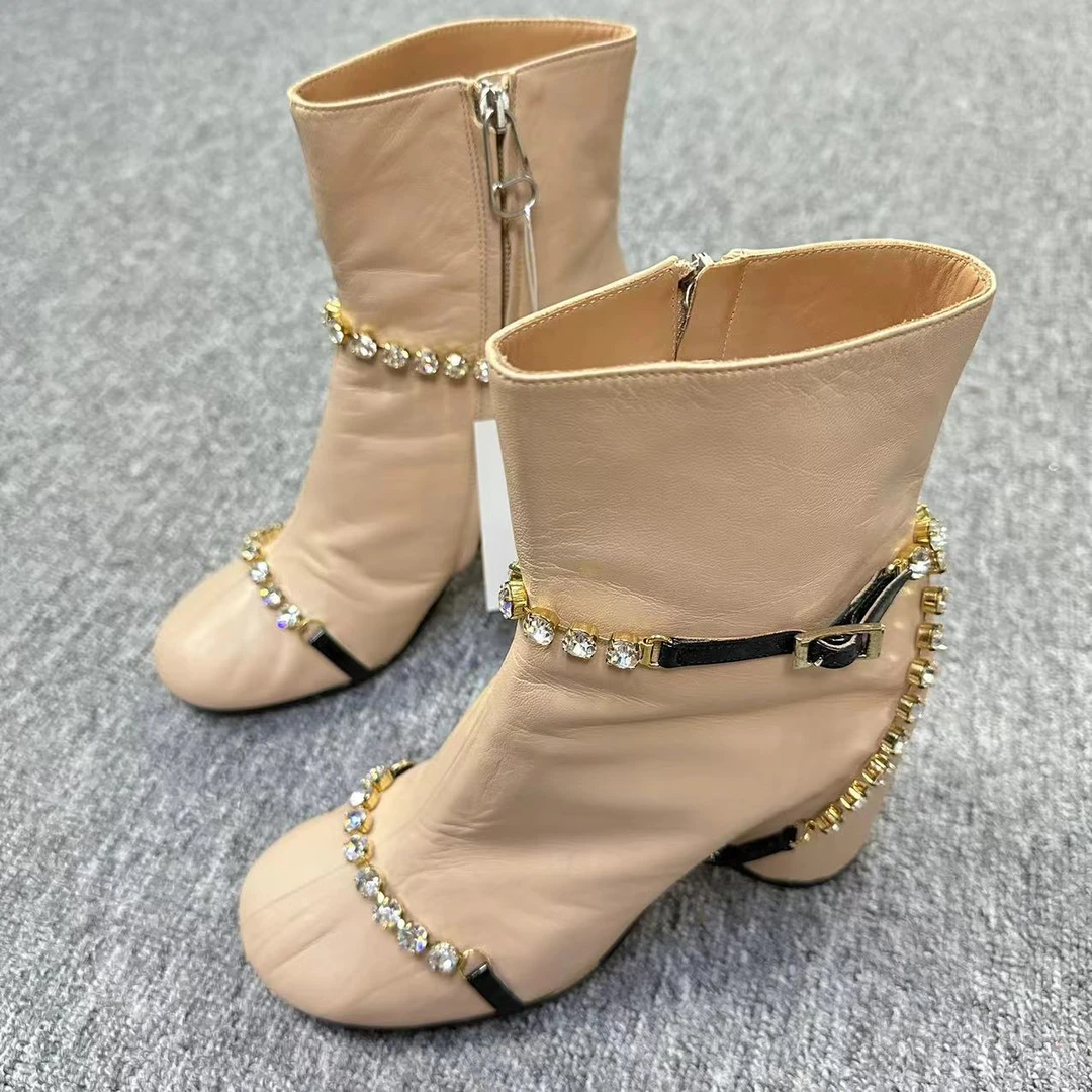 Maison Margiela/梅森马吉拉仔仔女鞋折扣 粉色百搭短靴36码 329