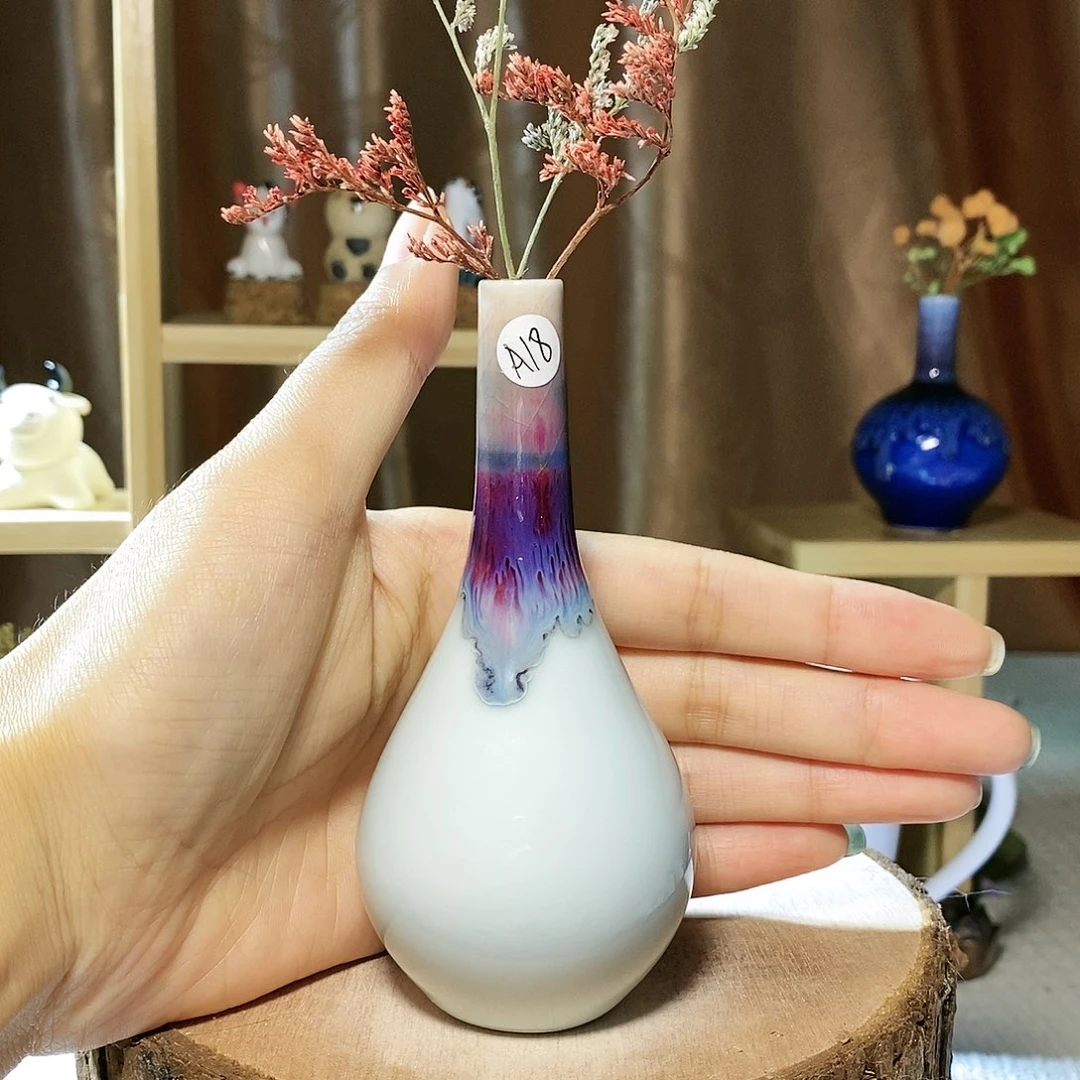 摆件景德镇陶瓷小花瓶