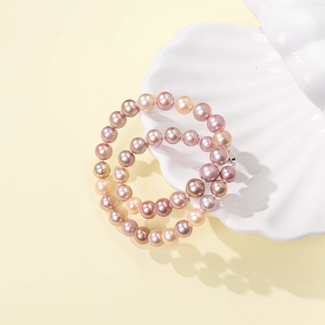 菲菲珠宝好*S925珍珠项链约9-11mm