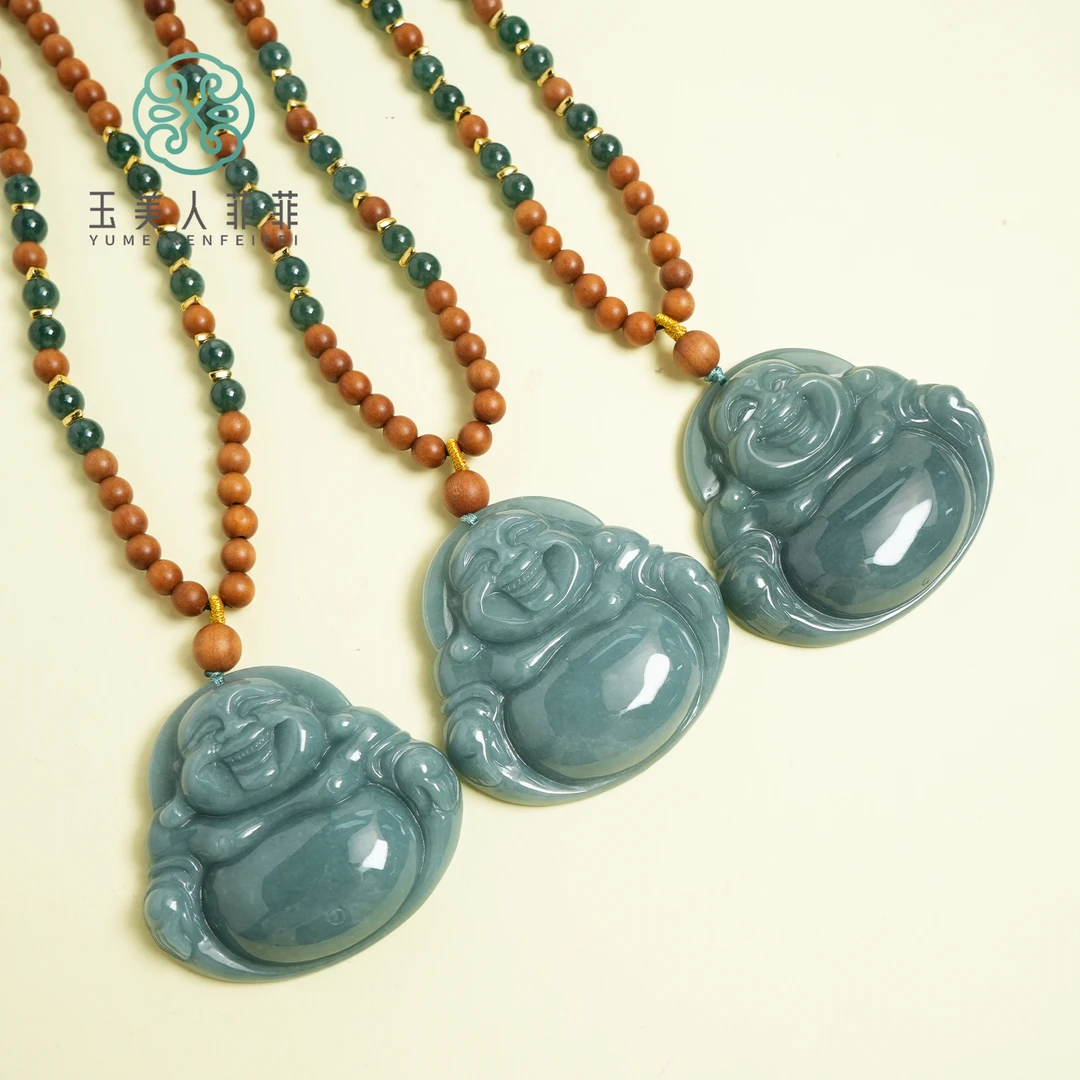 菲菲珠宝好*翡翠佛公吊坠约50*55mm*多样性发一