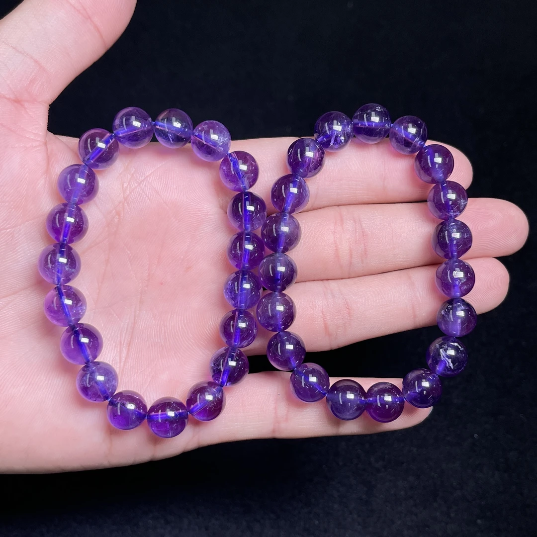 爽爽推荐*紫水晶手串-圆珠约10mm-多样性发一