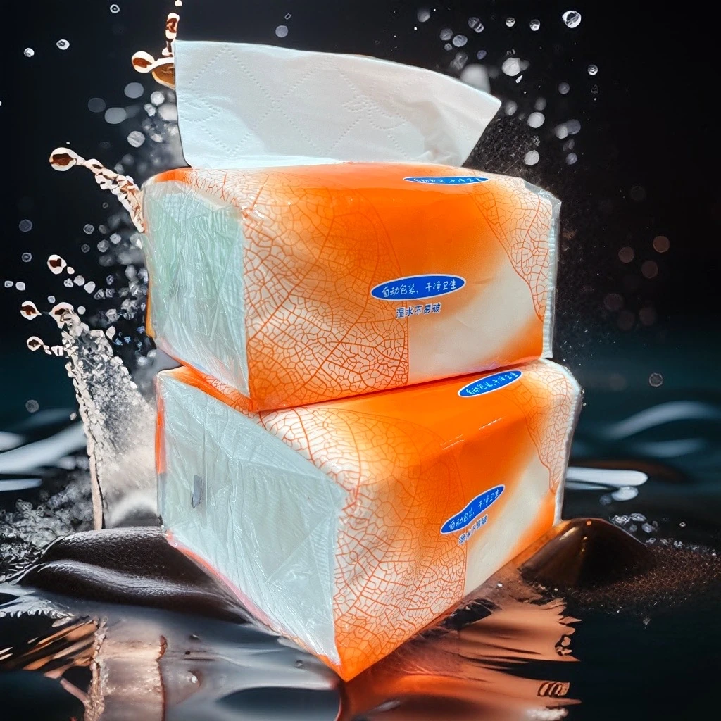 繁花盛开专属家用一次性便携抽纸