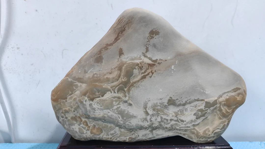 天然云锦石居家办公摆件