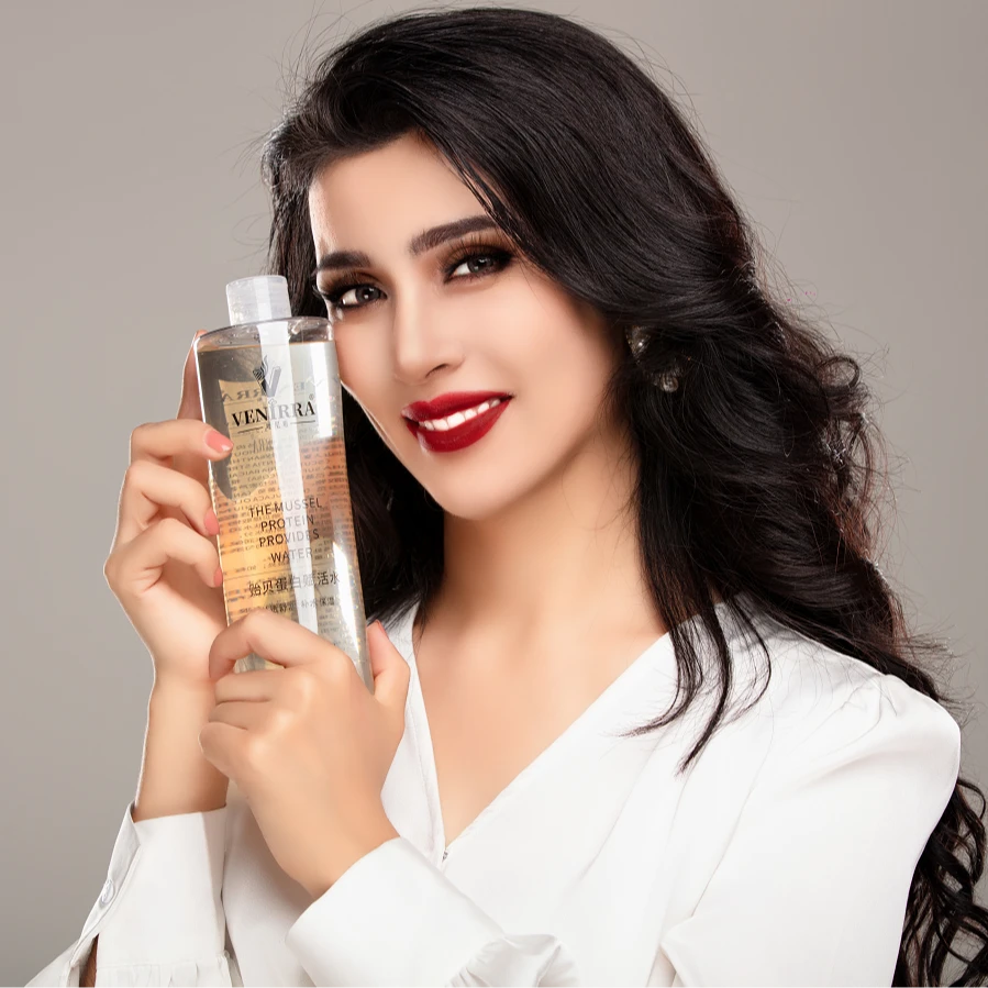 唯尼啦贻贝湿敷清爽蛋白赋活水500ml滋润净透清洁温和爽肤水保湿