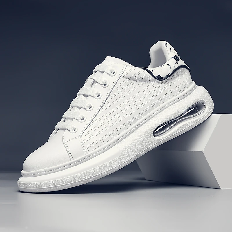 摩蓓男鞋春秋小白鞋时尚休闲板鞋6697