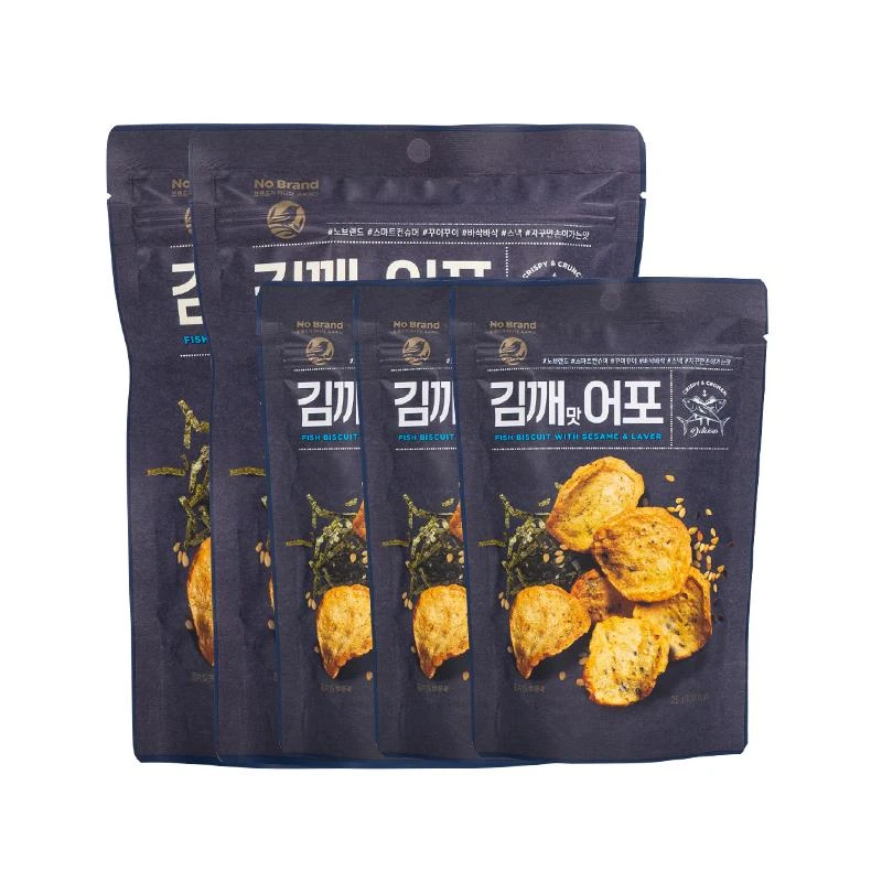 NoBrand诺倍得鱼脆片海苔芝麻味鱼薯片韩国休闲零食非油炸笋0g
