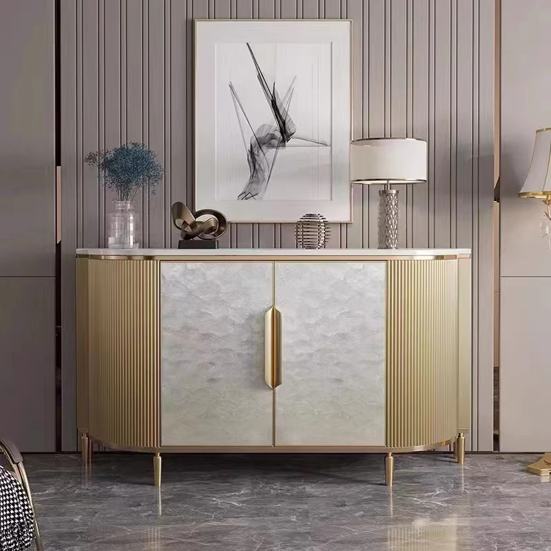120*40*90意式轻奢玄关柜现代简约客厅储物柜靠墙贝壳装饰餐边柜
