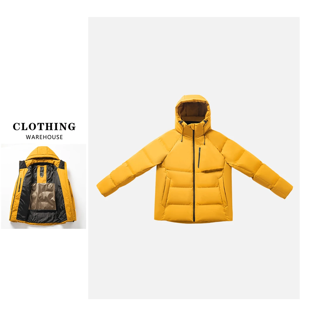 久光专属 迪家！户外机能光转热保暖三防90白鸭连帽羽绒服88246