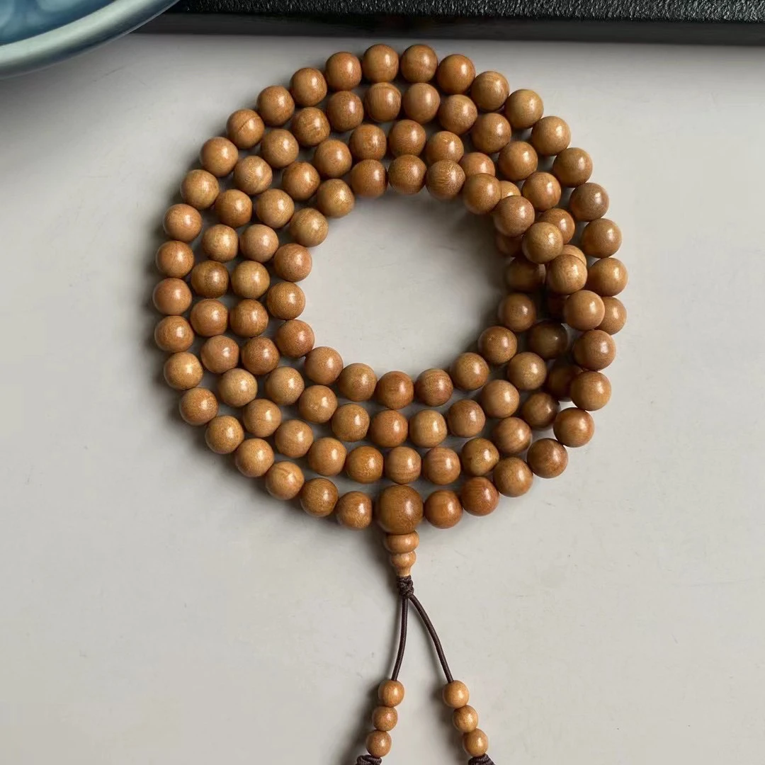 印度迈索尔老山檀0.6*108顺纹多圈