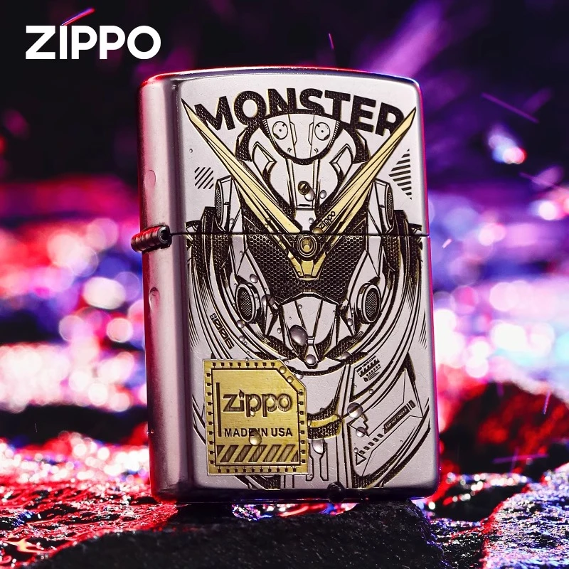 ZIPPO【高能机甲】正品打火机207深雕双面个性防风