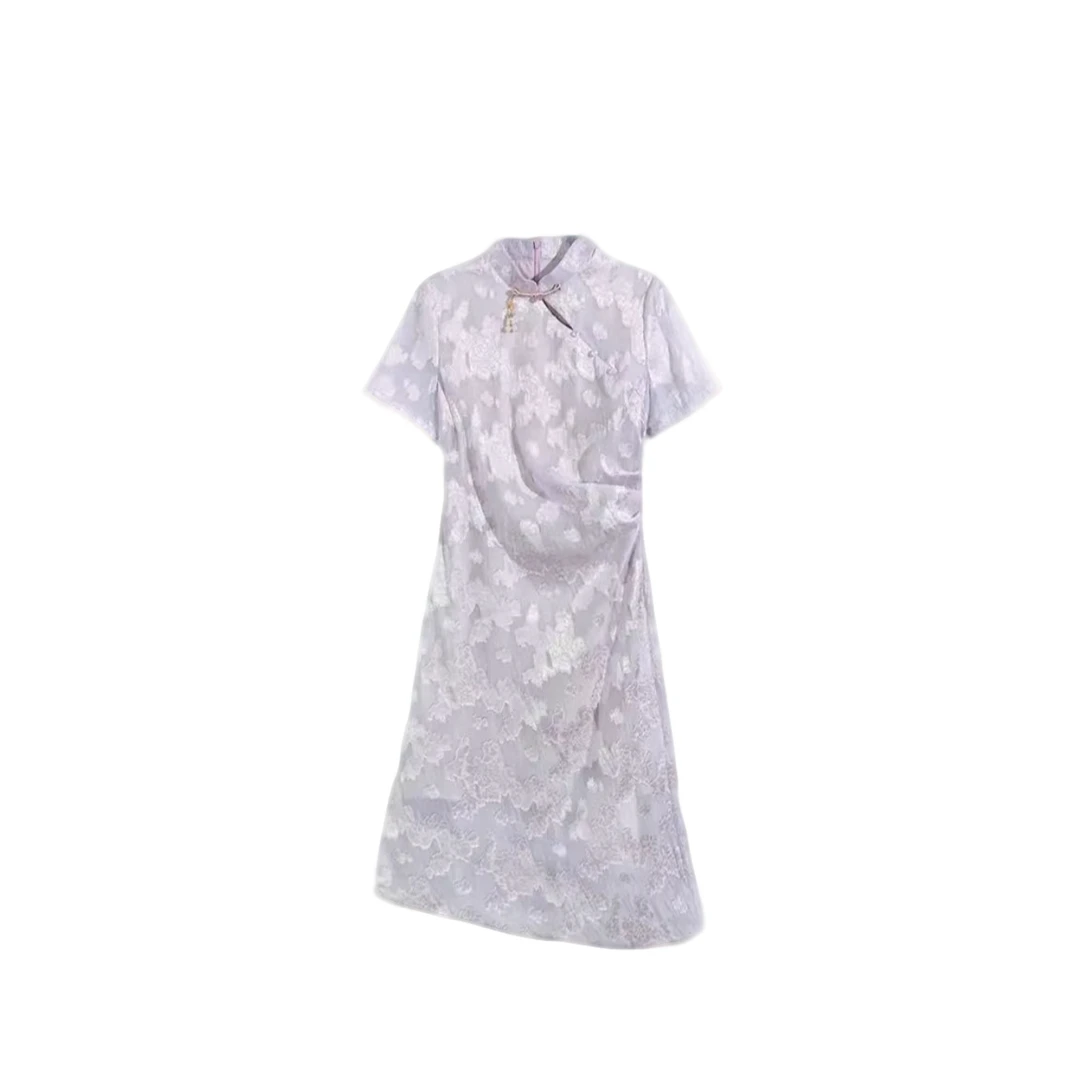 夏季新款时尚中式提花旗袍连衣裙8861695