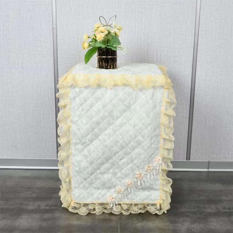 定制保险柜防尘罩保险箱盖巾蕾丝布艺家用床头柜五斗柜套盖布包邮