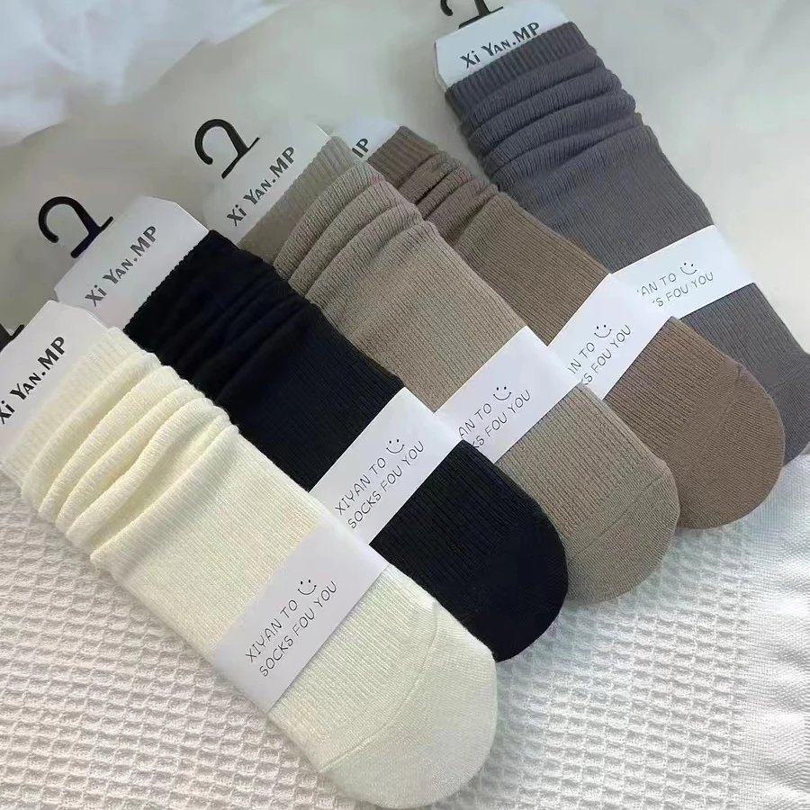 小亚推荐  冬季纯色百搭暖暖袜
