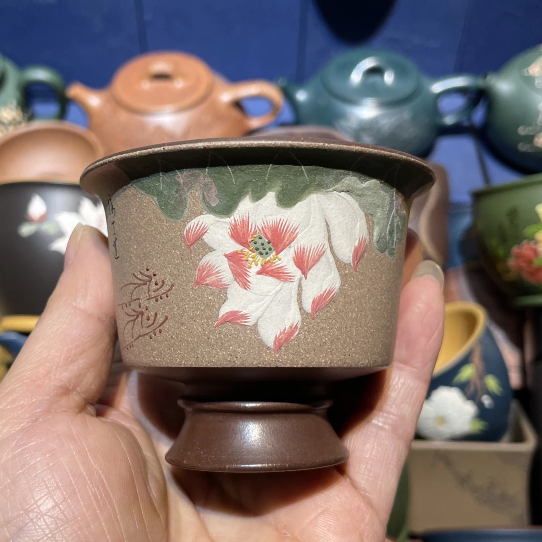 宜兴原矿紫砂手工主人杯茶杯紫砂杯