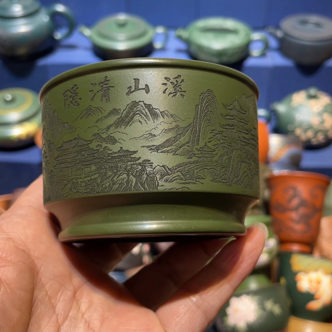 原矿紫砂手工主人杯