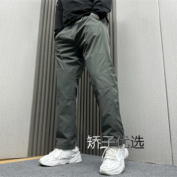 山系宽松版方格面加绒加厚防风防泼水户外登山攀岩徒步运动休闲裤