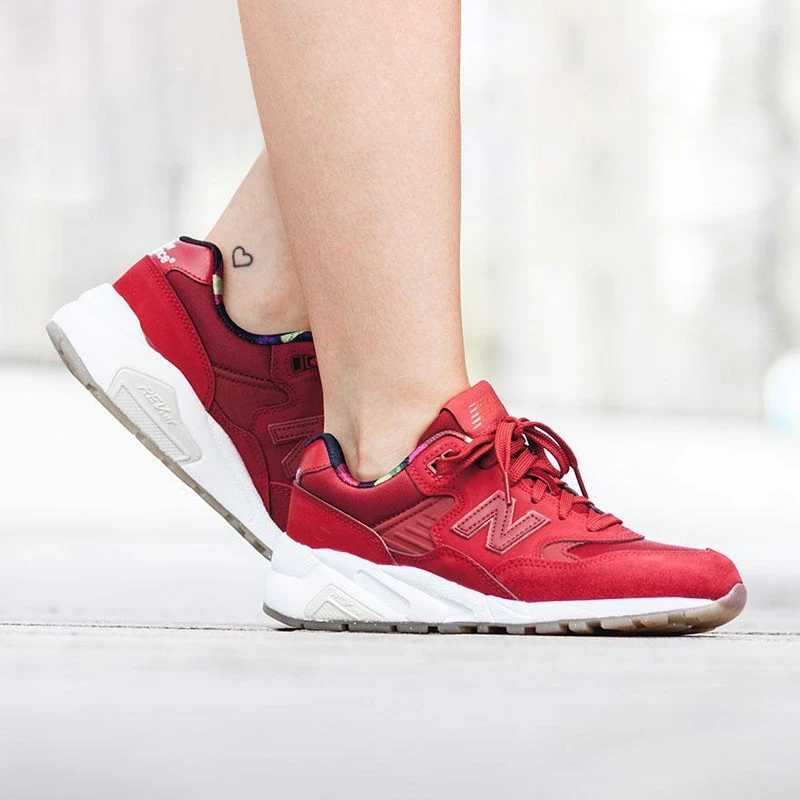 New Balance NB580系列 女款 复古低帮舒适减震跑步鞋