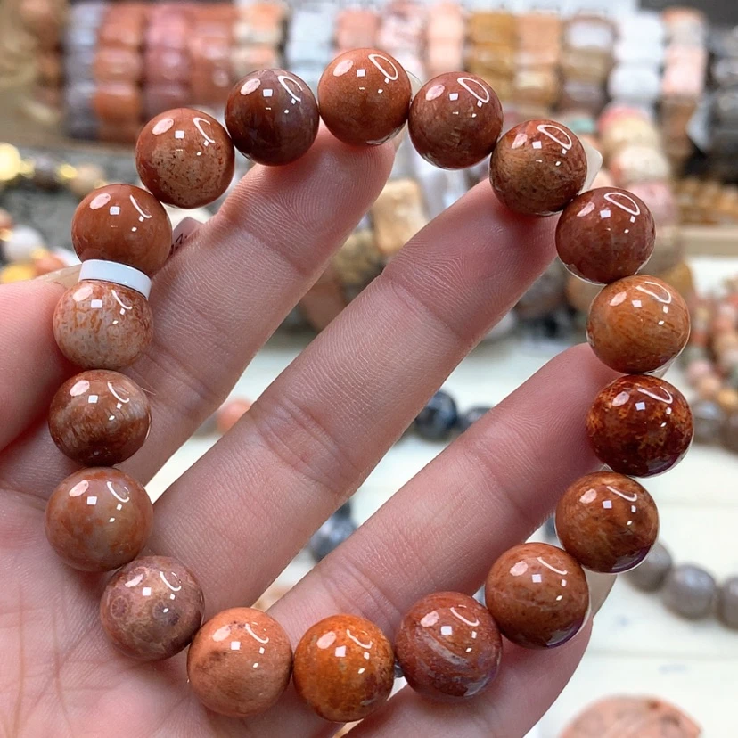 【闪购商品】硅化珊瑚(珊瑚玉)手链未镶嵌130