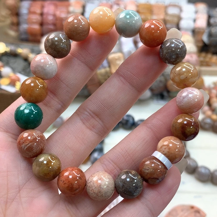 【闪购商品】硅化珊瑚（珊瑚玉）手链未镶嵌124