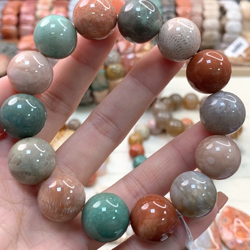 【闪购商品】硅化珊瑚（珊瑚玉）手链未镶嵌201