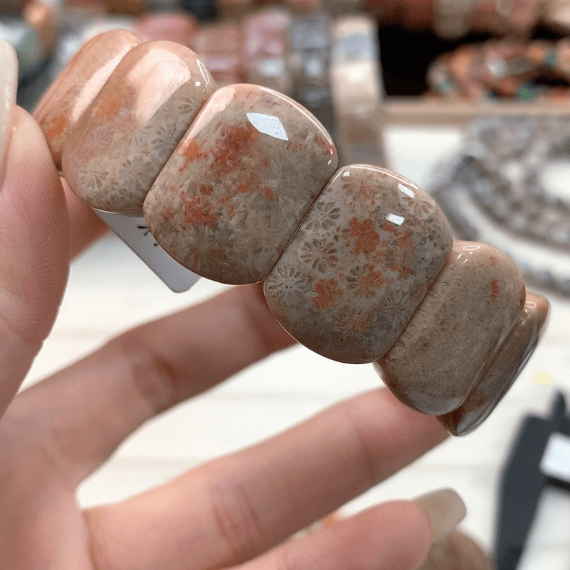 【闪购商品】硅化珊瑚（珊瑚玉）手链未镶嵌540