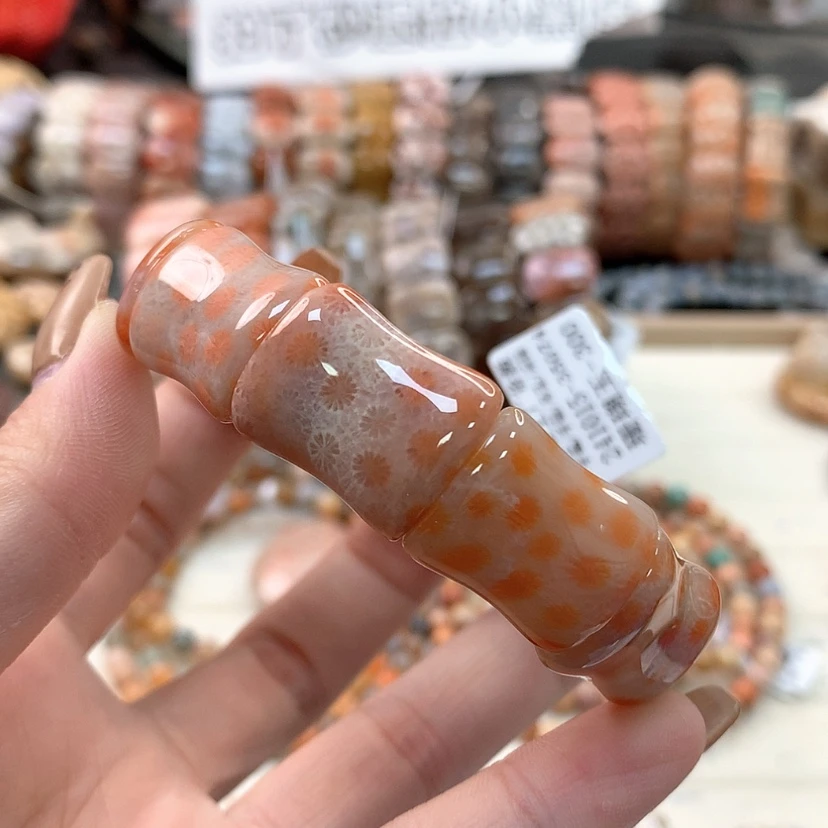 【闪购商品】硅化珊瑚(珊瑚玉)手链未镶嵌一****)559