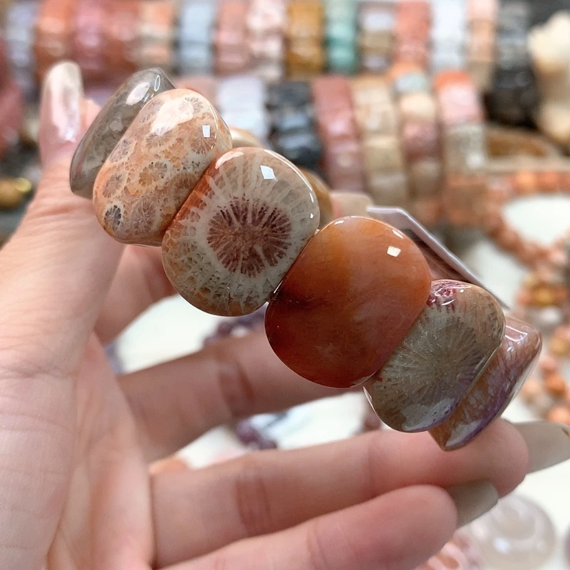 【闪购商品】硅化珊瑚(珊瑚玉)手链未镶嵌320