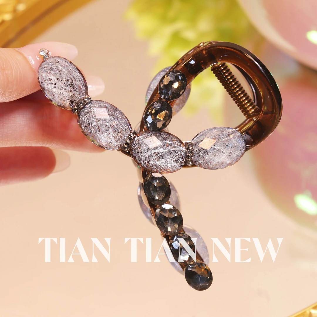 A042韩版新品个性百搭双面中号抓夹气质轻奢发饰优雅时尚网红款