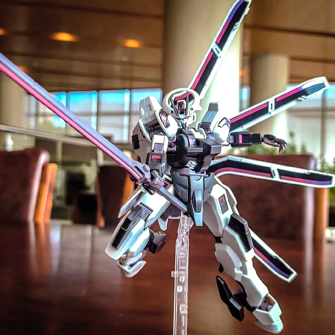 新品首发集模社HG 战骑 模型拼装手办机甲水星的魔女战旗送水贴