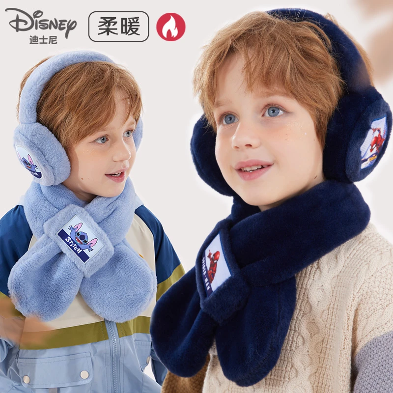 儿童耳罩秋冬保暖毛绒耳暖男童耳套男孩护耳宝宝蜘蛛侠耳捂冬天
